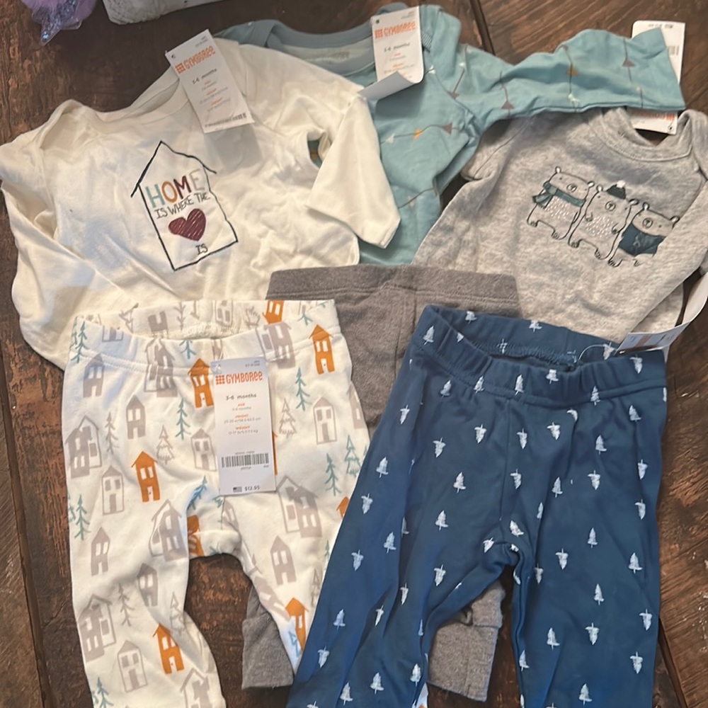 Gymboree Boys 3 Matching Sets 3-6 months NWT